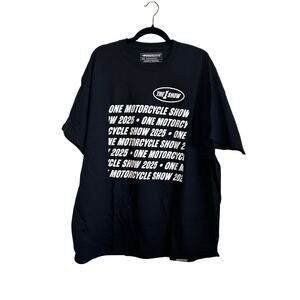 Progressive One Moto Show L/S Tee Black 2XL Biker Streetwear Grunge Casual